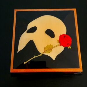 1980s Vintage Music Box Phantom of the Opera Symbol - "All I Ask of You"